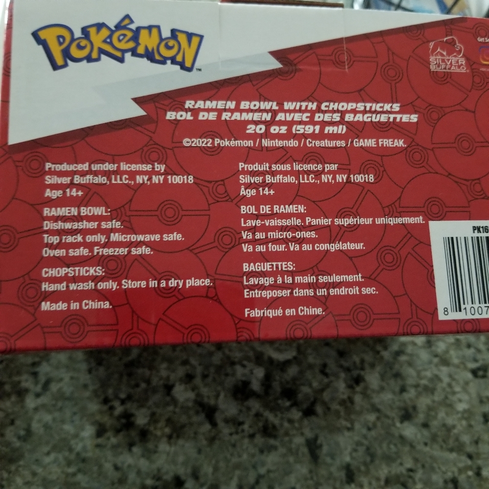 ❌SOLD❌ Pokémon Pokéball Ramen Bowl with Chopsticks - Picture 5 of 8